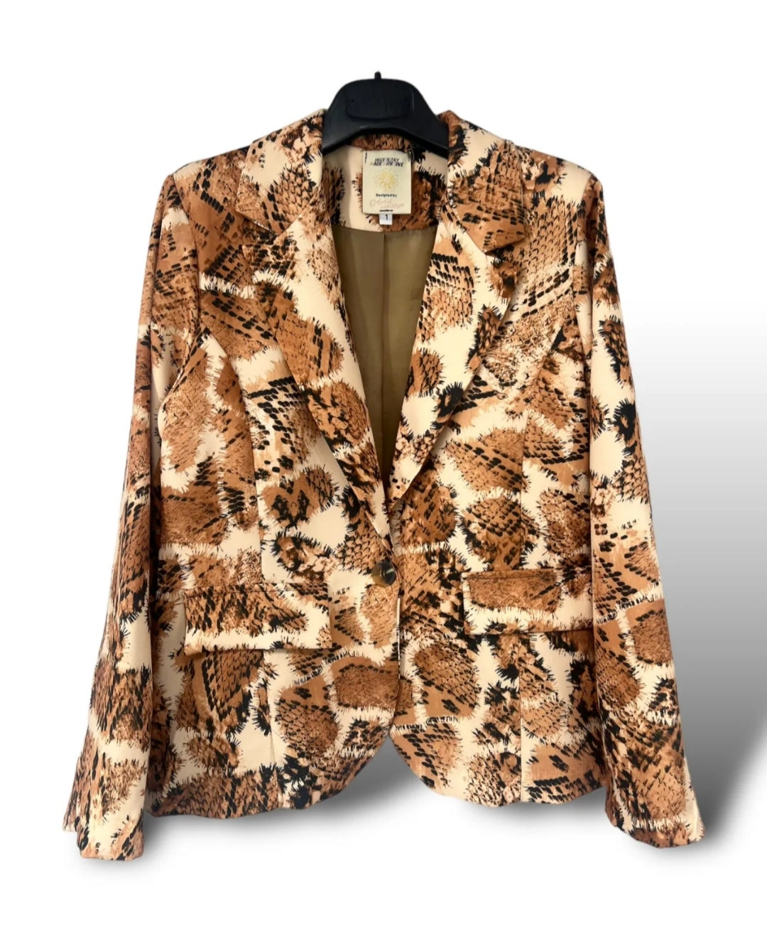 Veste Blazer Vintage SNAKE Camel