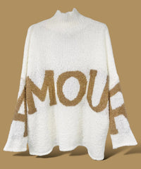 Pull Blanc AMOUR Gold