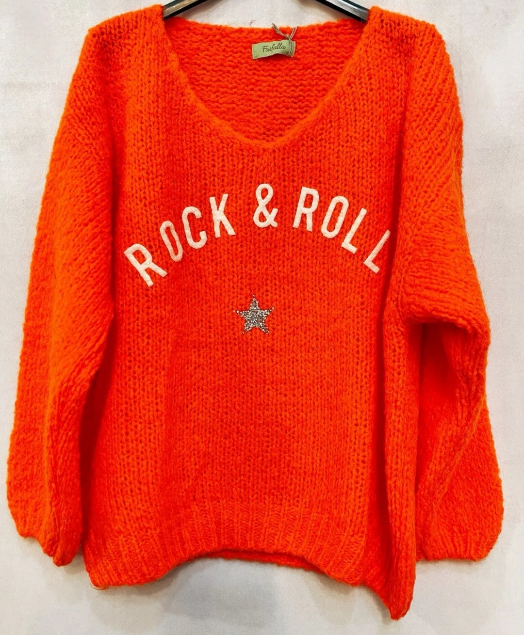 Pull Maille ROCK Orange