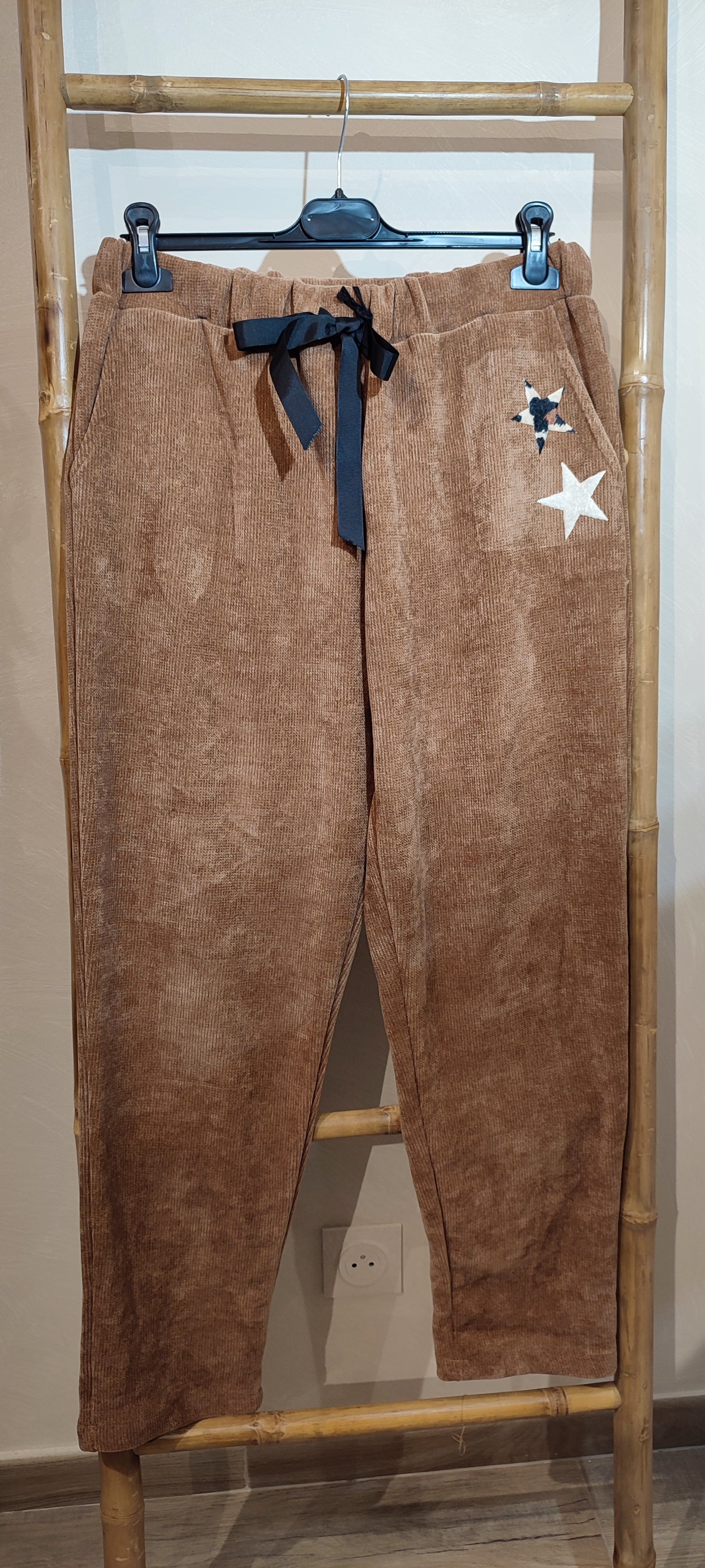 Pantalon Velours BASILE Camel