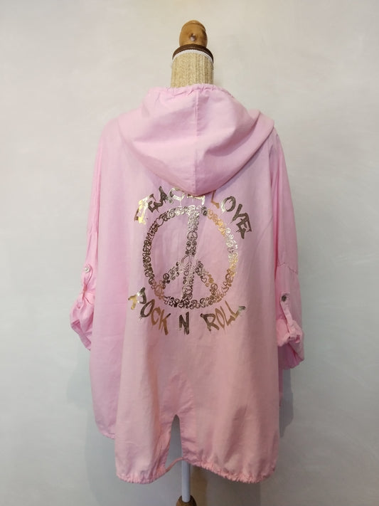 Veste PEACE & LOVE Rose