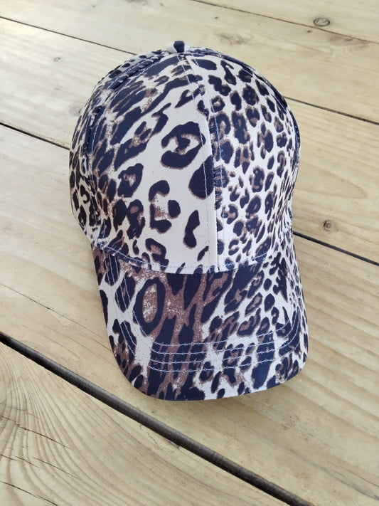 Casquette Léopard Camel