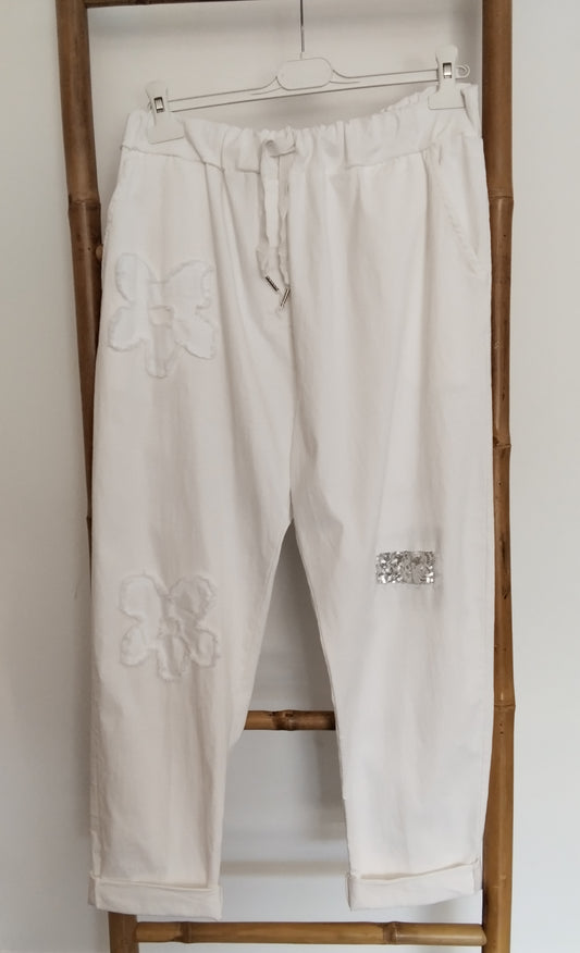 Pantalon AMEL Blanc