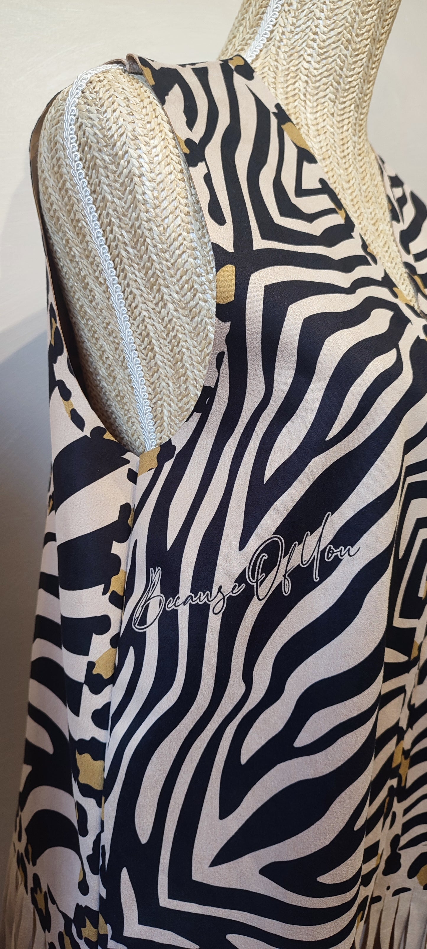 Gilet Suédine à Franges ZEBRA