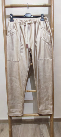 Pantalon SANTINO Simili Champagne