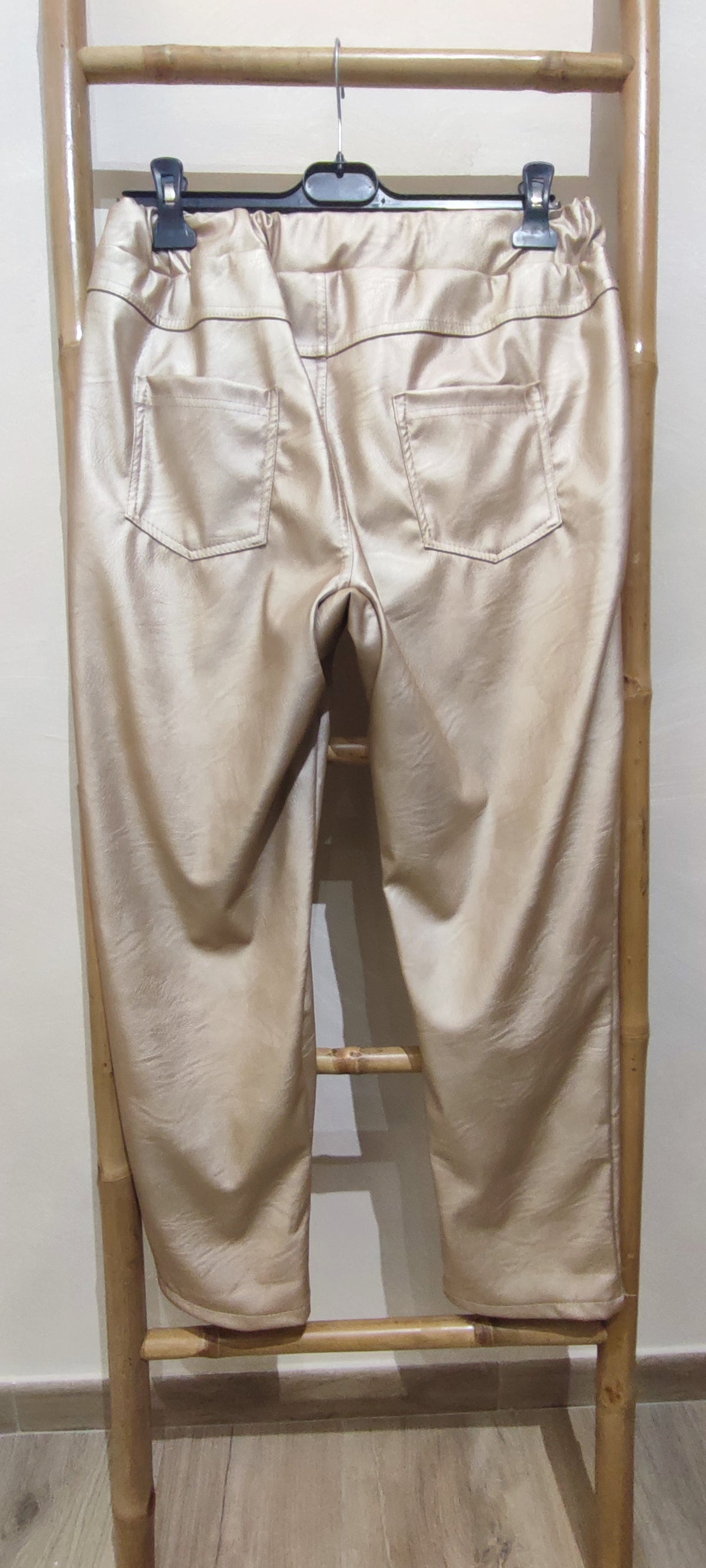 Pantalon SANTINO Simili Champagne