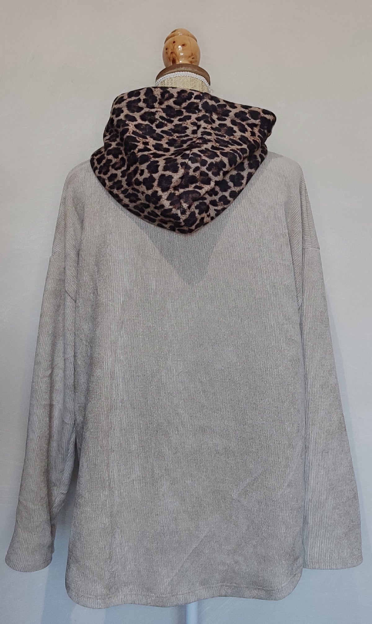 Sweat VICTOR Velours Beige