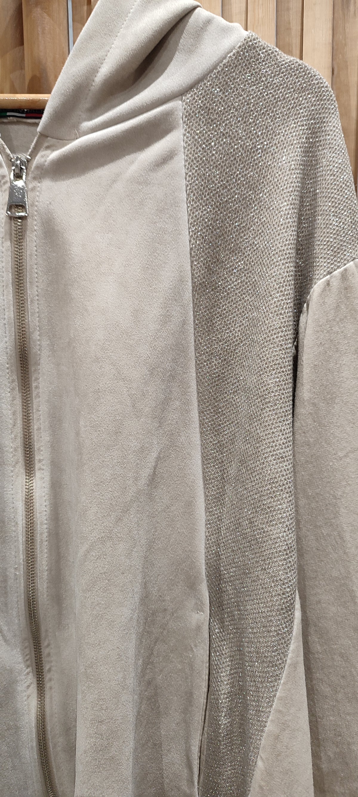 Veste TESSA Bi-matière Beige