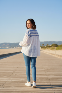 Chemise Snoopy bleue de dos