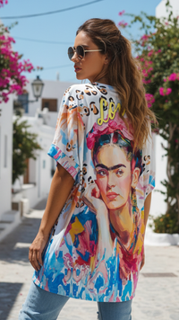 Tee-Shirt Long Imprimé "FRIDA"