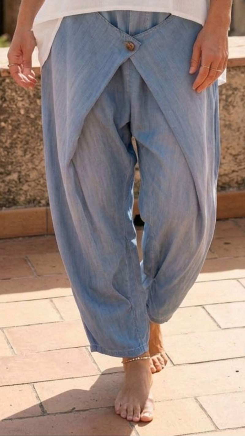 Pantalon Sarouel Croisé Tencel NATY