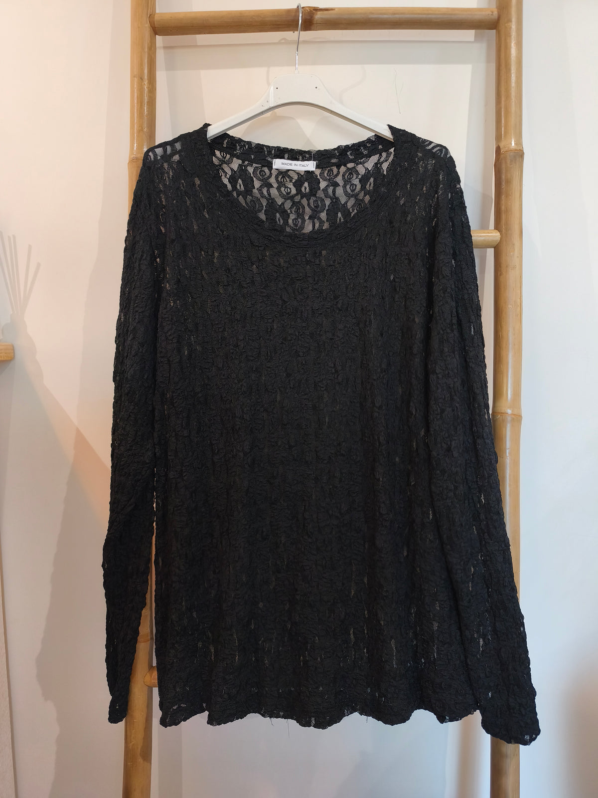 Top Long Dentelle Noir GENA