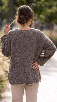 Pull Marron "ICONIC CLUB"