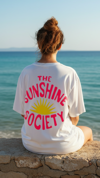 Tee-Shirt Blanc "THE SUNSHINE"