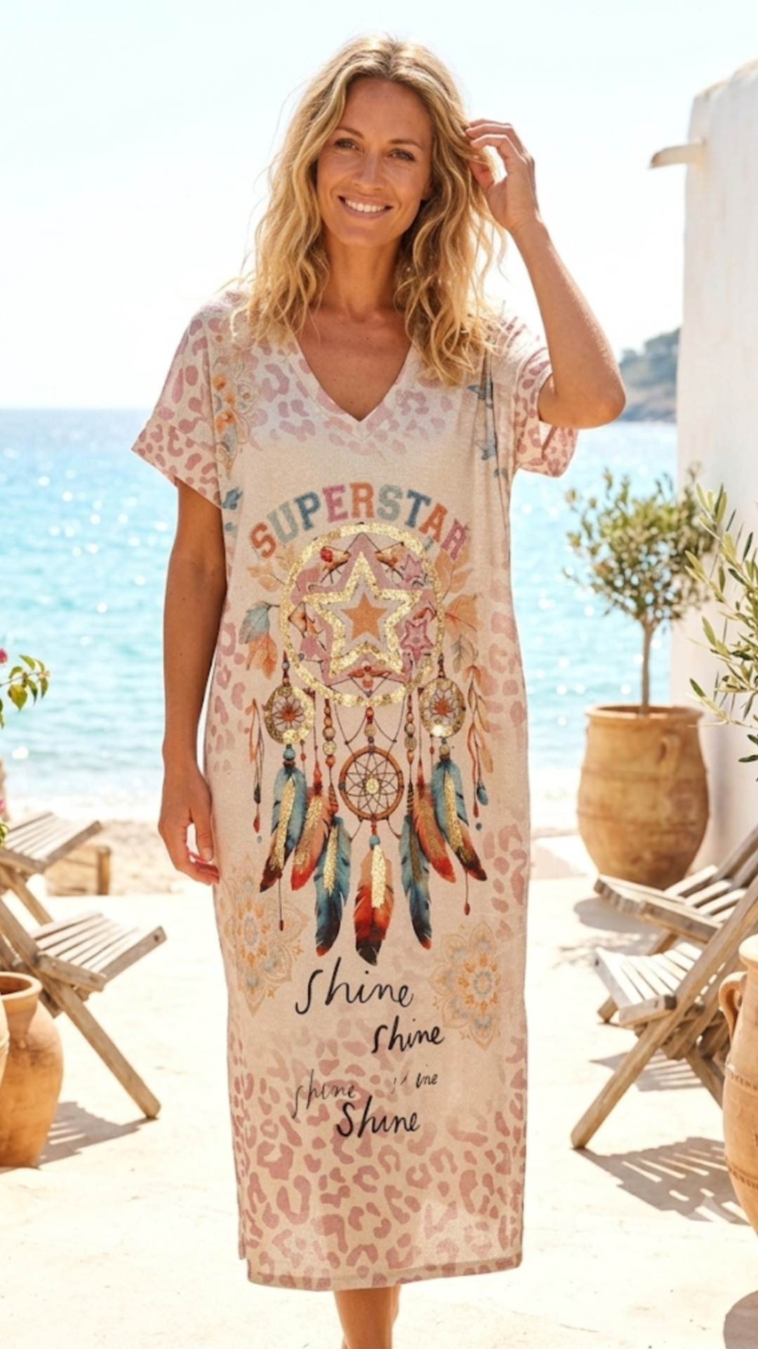 Robe Lurex à Motif ATTRAP'RÊVES