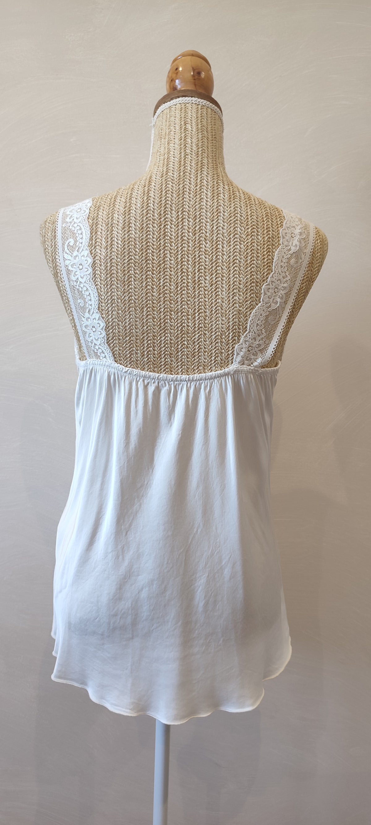 Top à Bretelles Blanc Dentelle SALLY