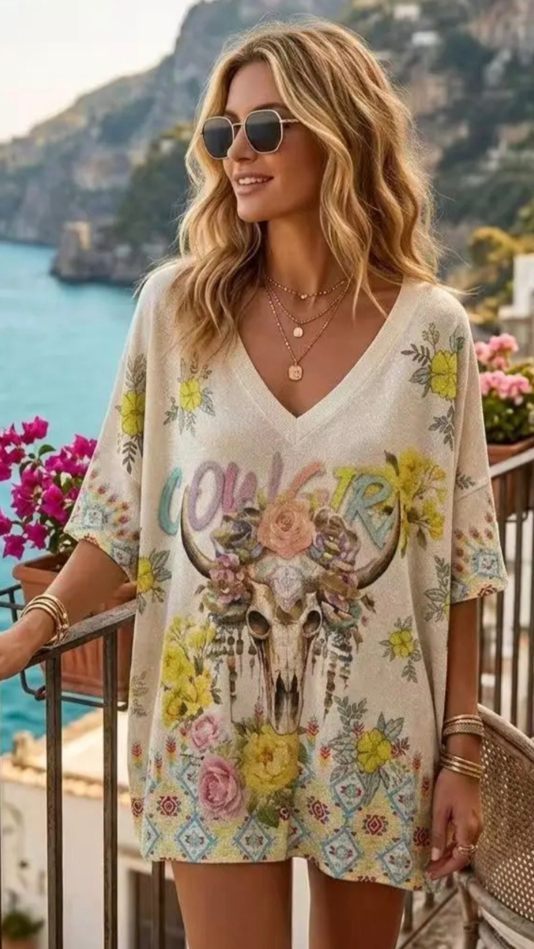 Top Lurex "Tête de Buffle"