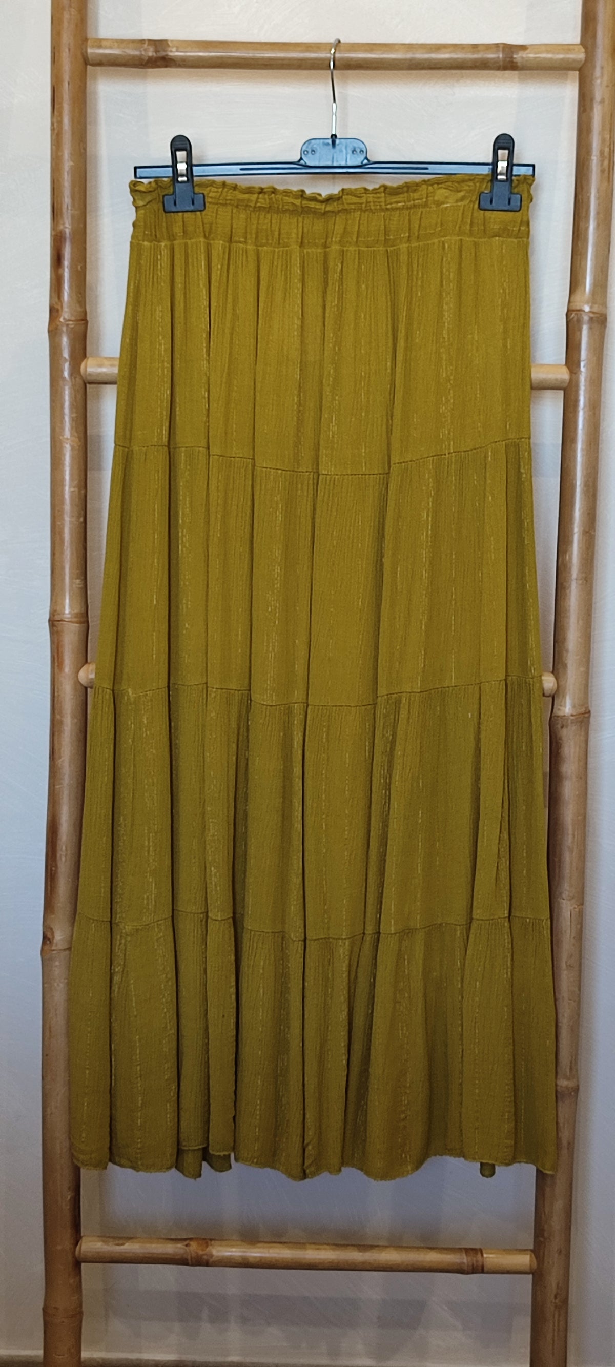 Jupe Longue Fluide Vert Olive ZAZ