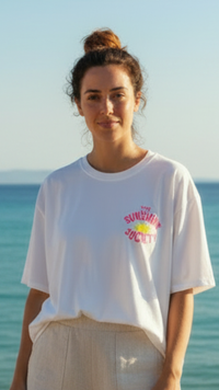 Tee-Shirt Blanc "THE SUNSHINE"