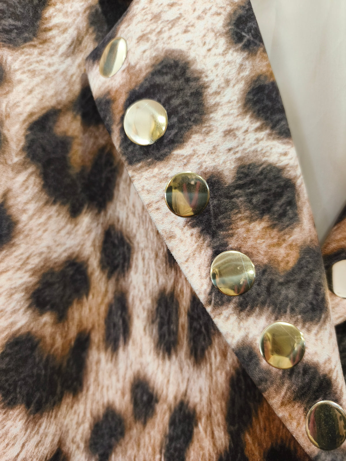 Veste Blazer en Suédine Léopard MAG