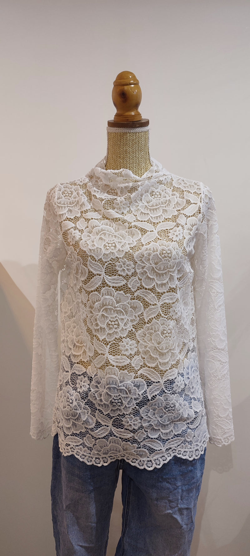 Top Blanc Dentelle VALOU