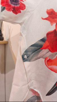 Chemise Blanche Oversize Imprimé COQUELIQUOT