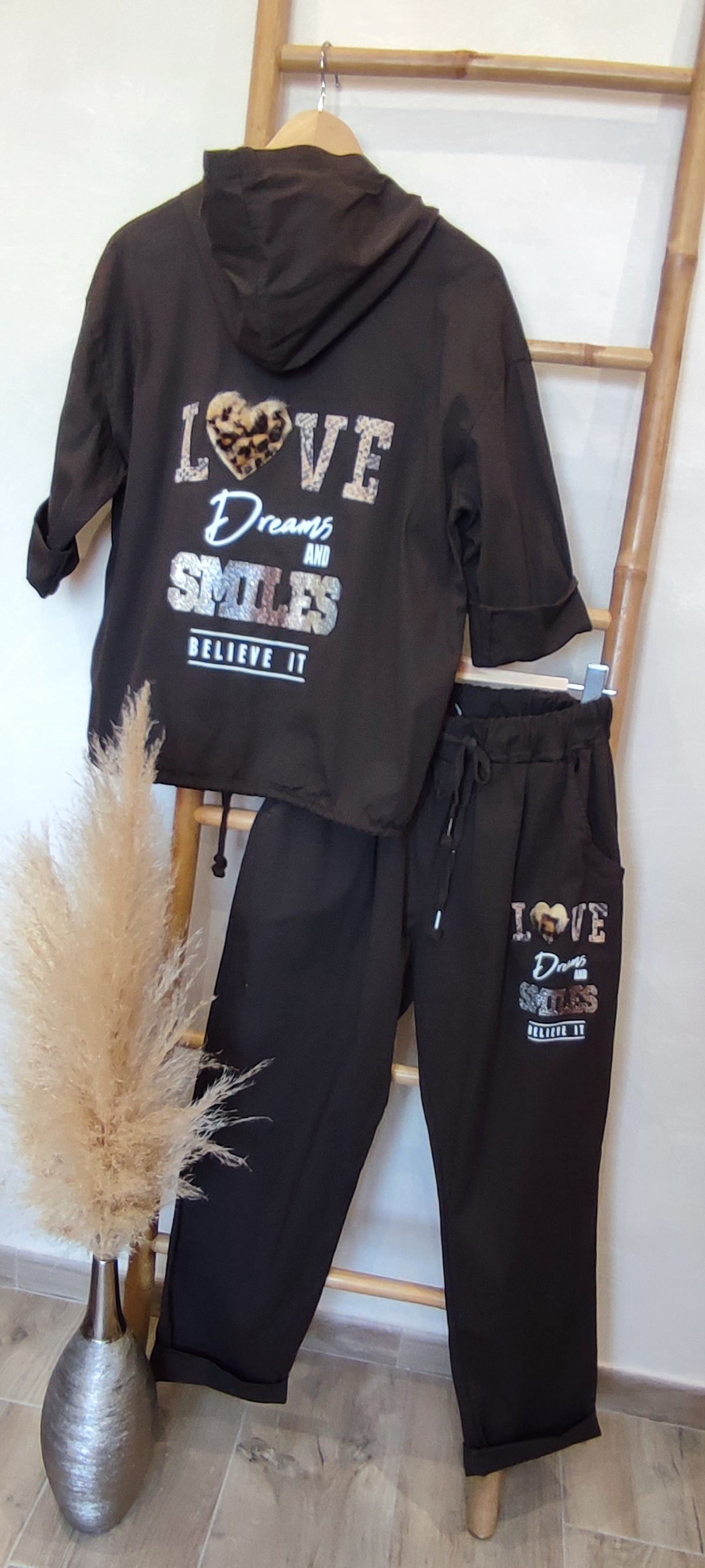 Pantalon Uni Chocolat LOVE DREAMS