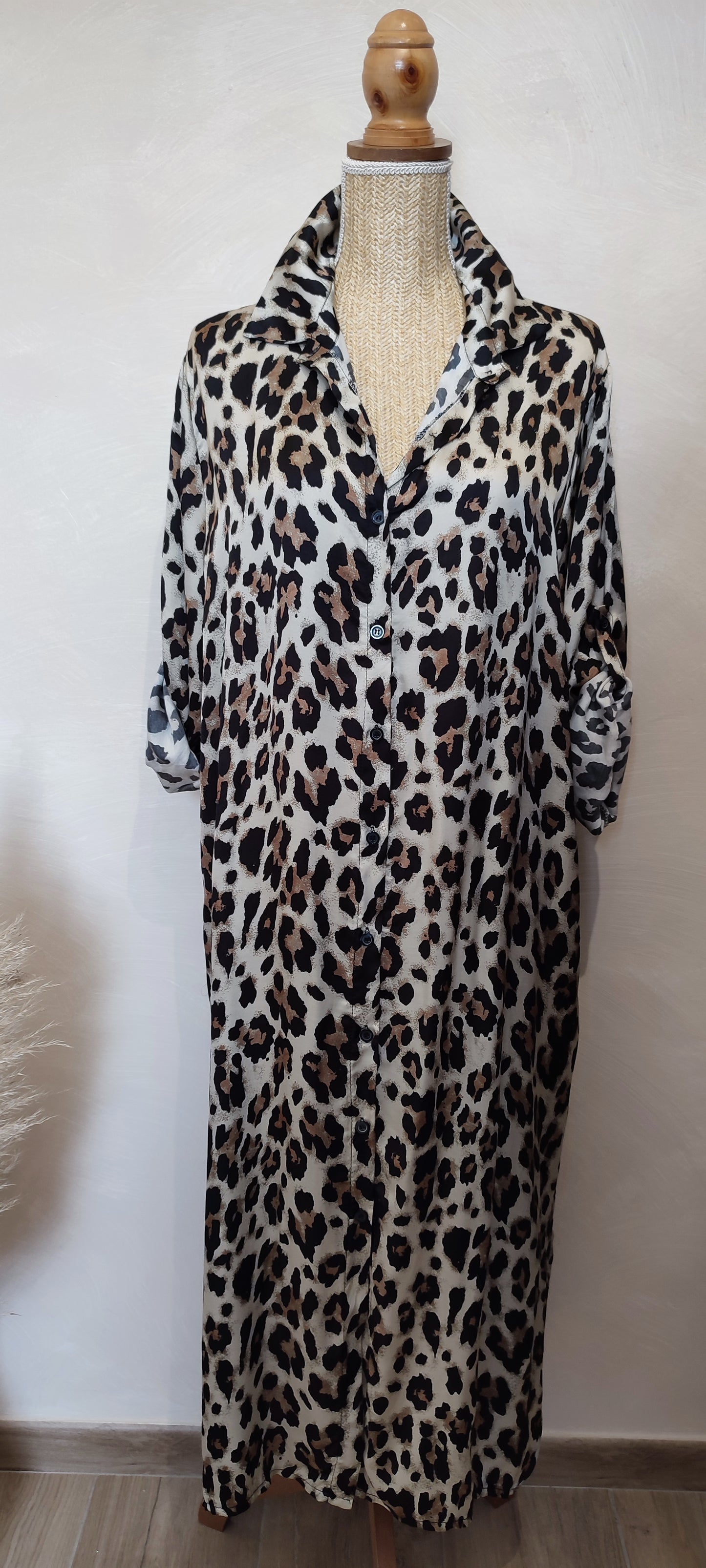 Robe Chemise OLIVIA Motif Léopard