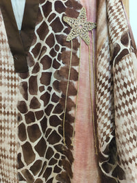 Blouse Oversize Imprimé Animalier Nuancé Rose DUNE