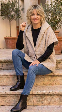 Veste Oversize Matelassée à Motif Oeil JANNA