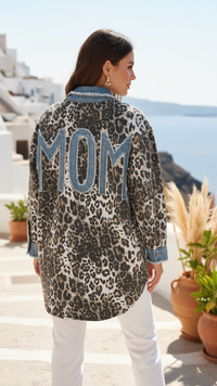 Chemise en Jean Léopard "MOM"