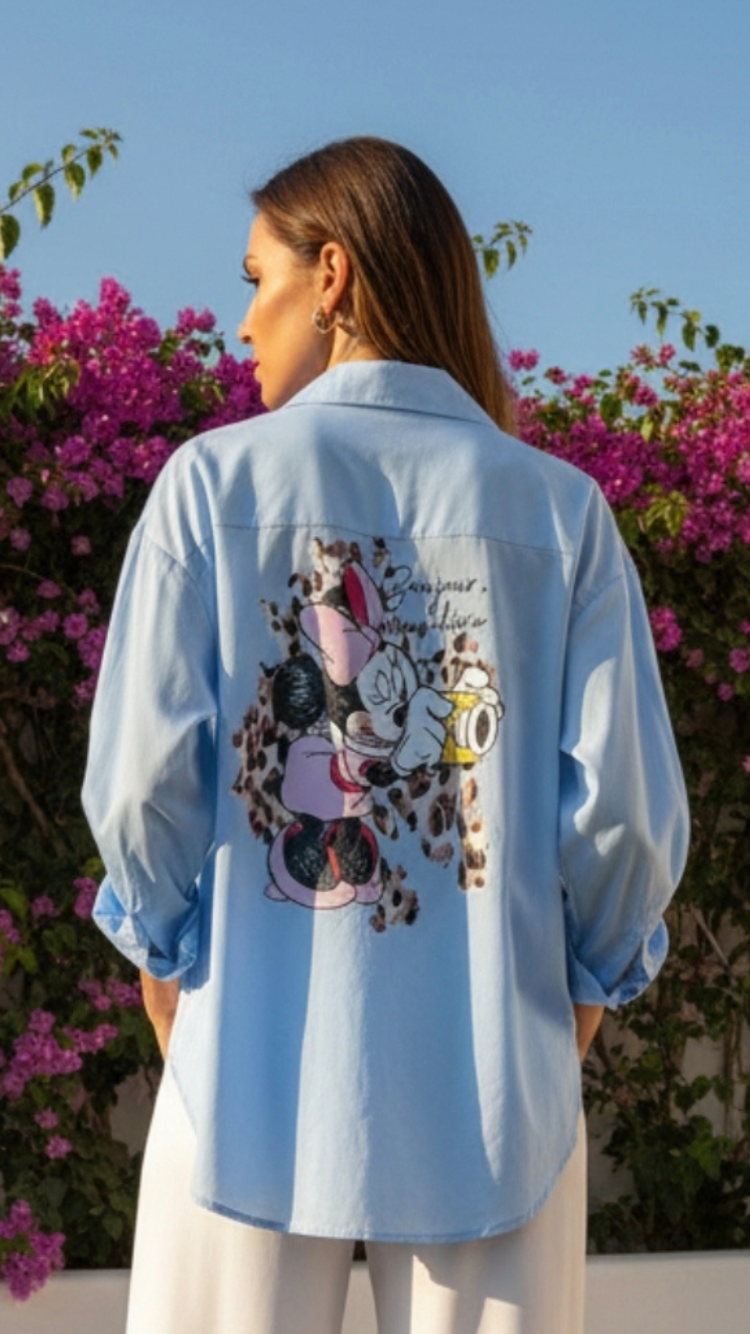 Chemise Bleue à Motif MINNIE