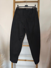 Pantalon Noir en Suédine ALBAN