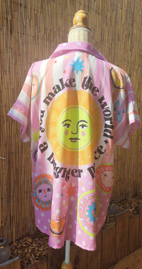 Chemise Rose à motifs Multicolore SUN