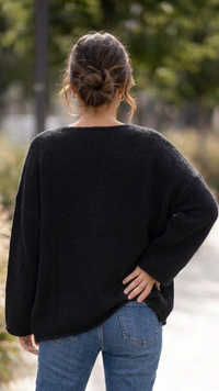 Pull Noir "ICONIC CLUB"