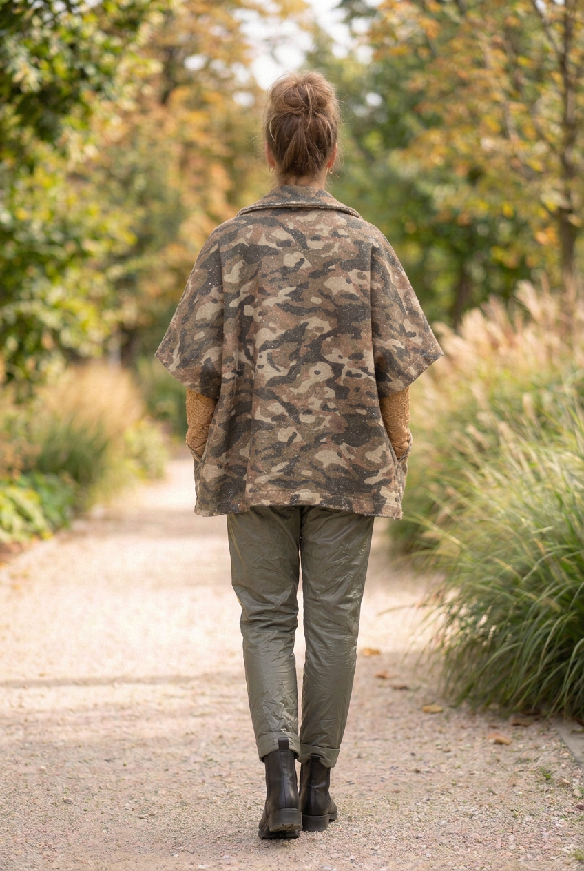 Veste Sans Manches Imprimé Camouflage CYRINE