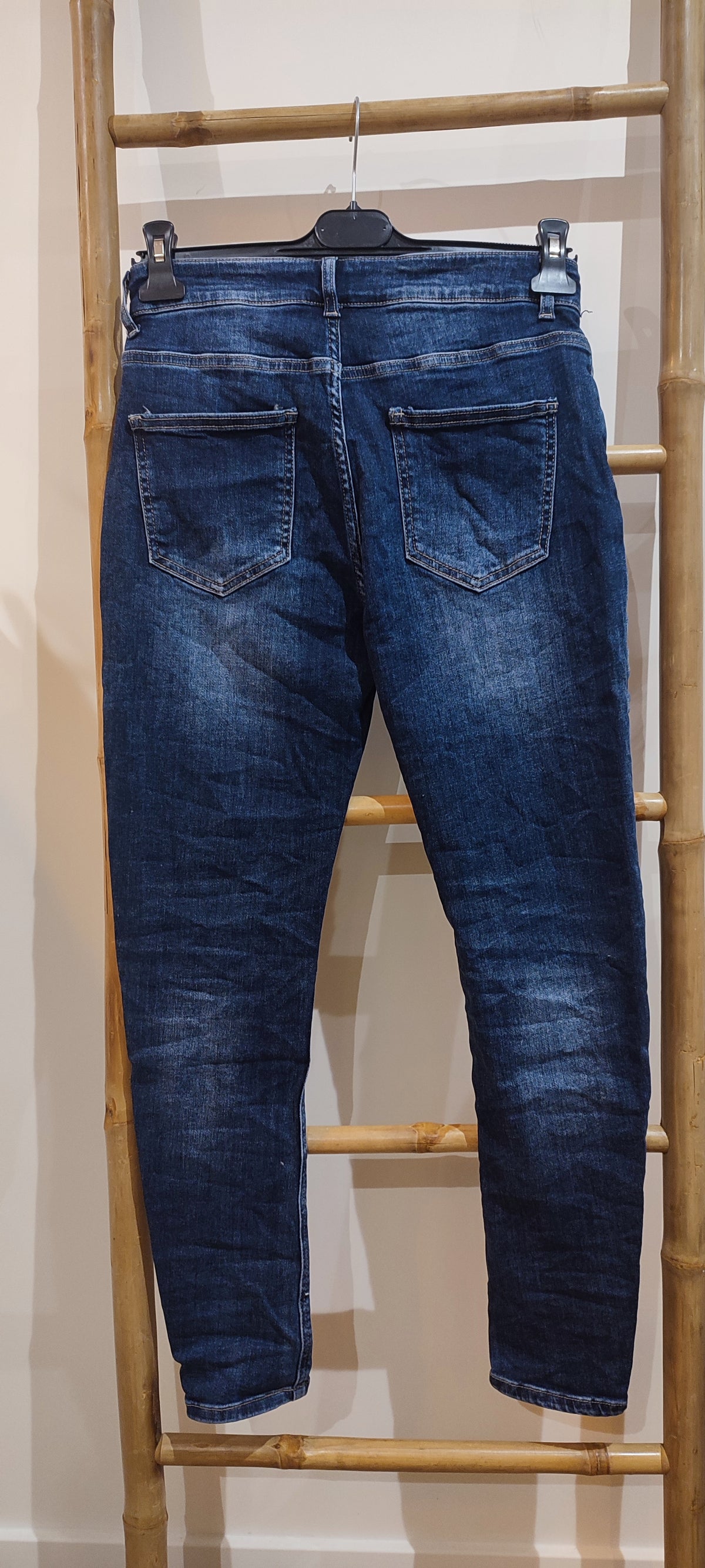 Jean Bleu à Empiècements OLSO