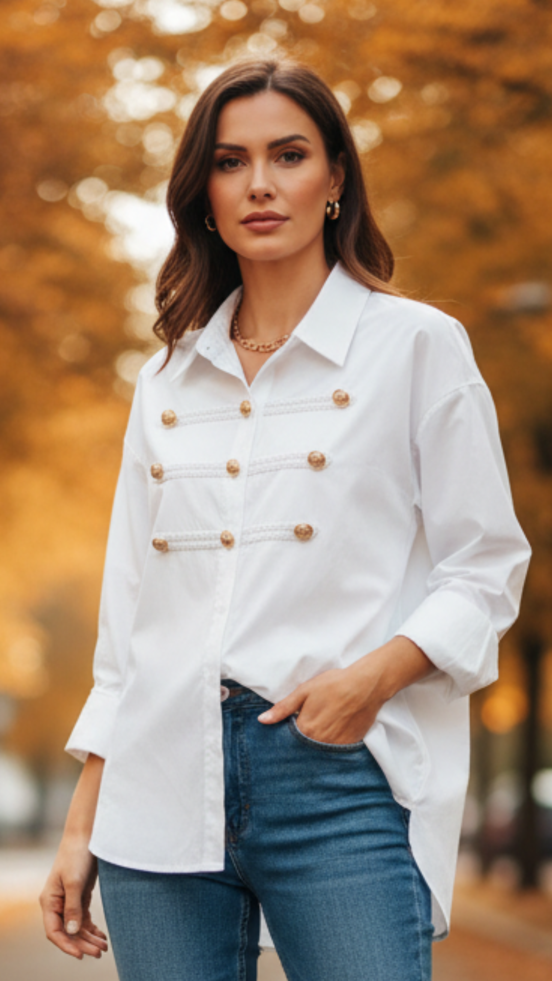 Chemise Blanche Style Officier TOSCANE