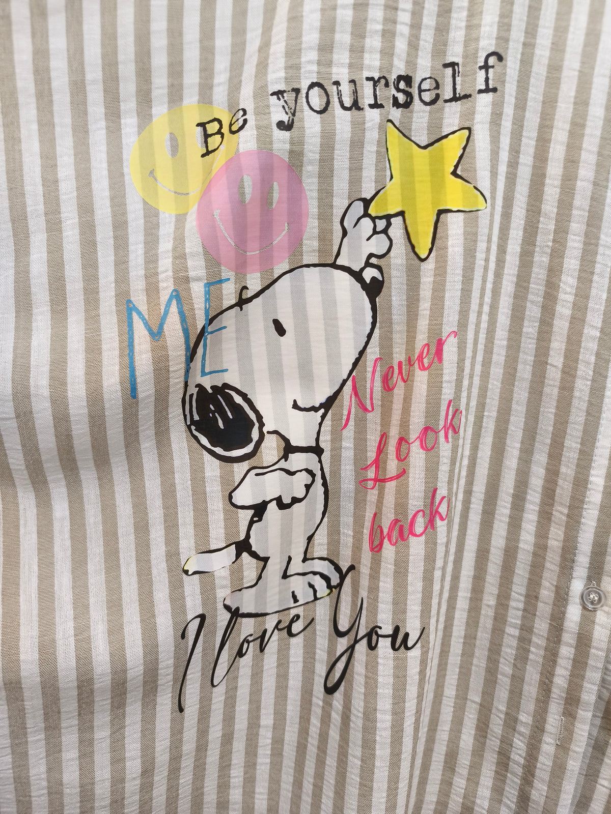 Chemise Poncho Rayée SNOOPY