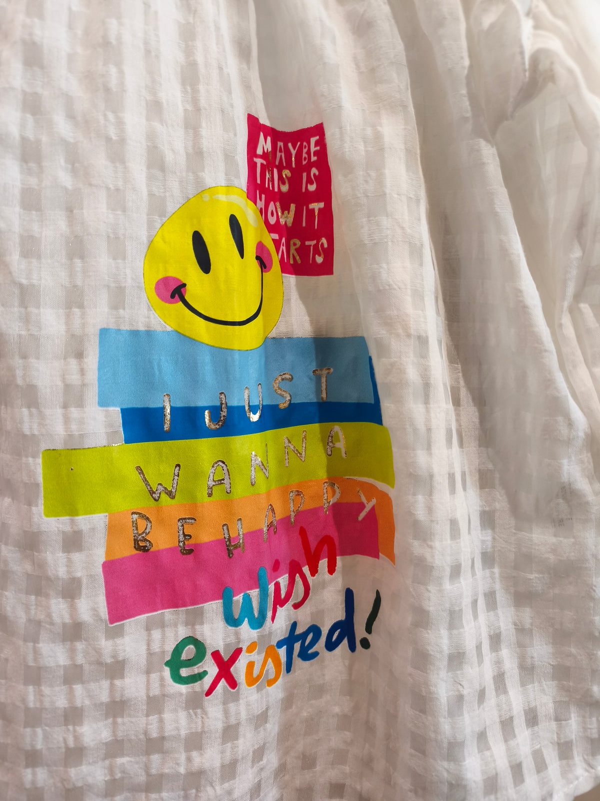 Blouse Bi Matière Bleu et Blanc SNOOPY