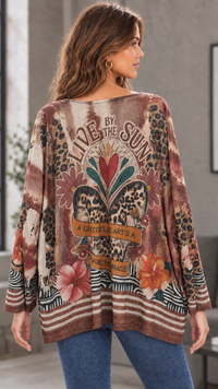 Top Lurex Oversize Visage SHINNY