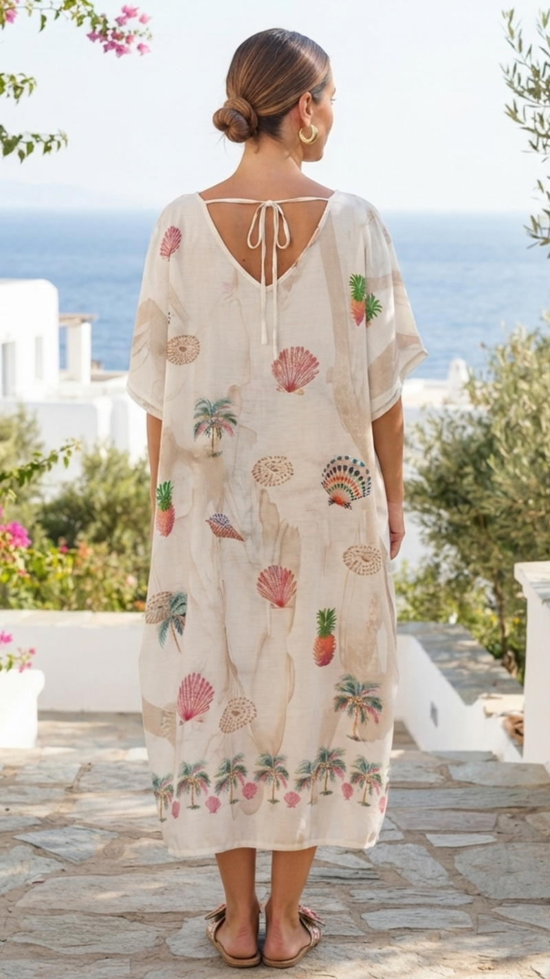 Robe Oversize Blanche "ATTRAPE RÊVES"