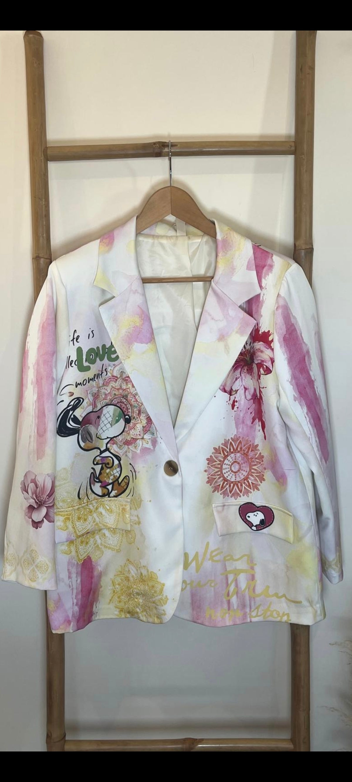Veste Blazer Blanc SNOOPY