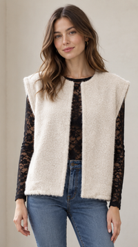 Gilet Ecru Sans Manches ARNO