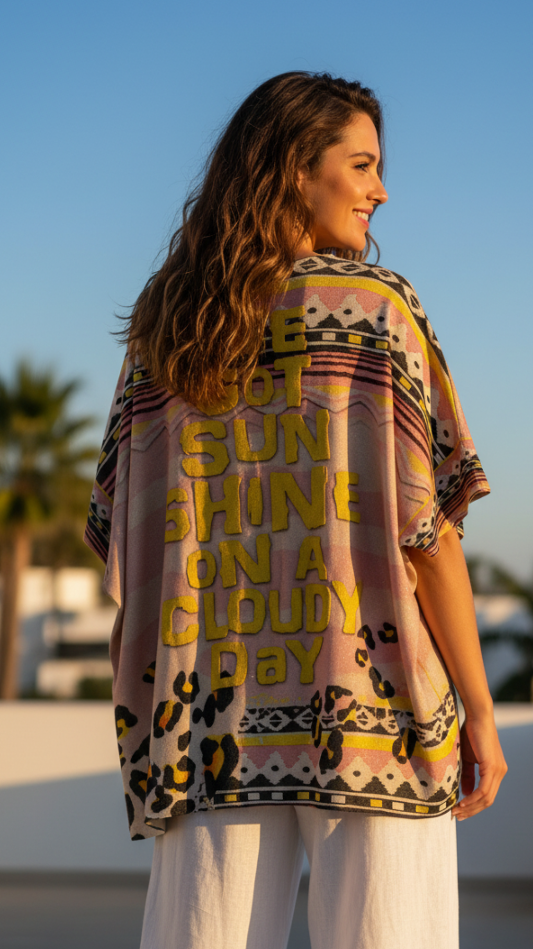 Top Lurex Oversize Visage Femme SHINE
