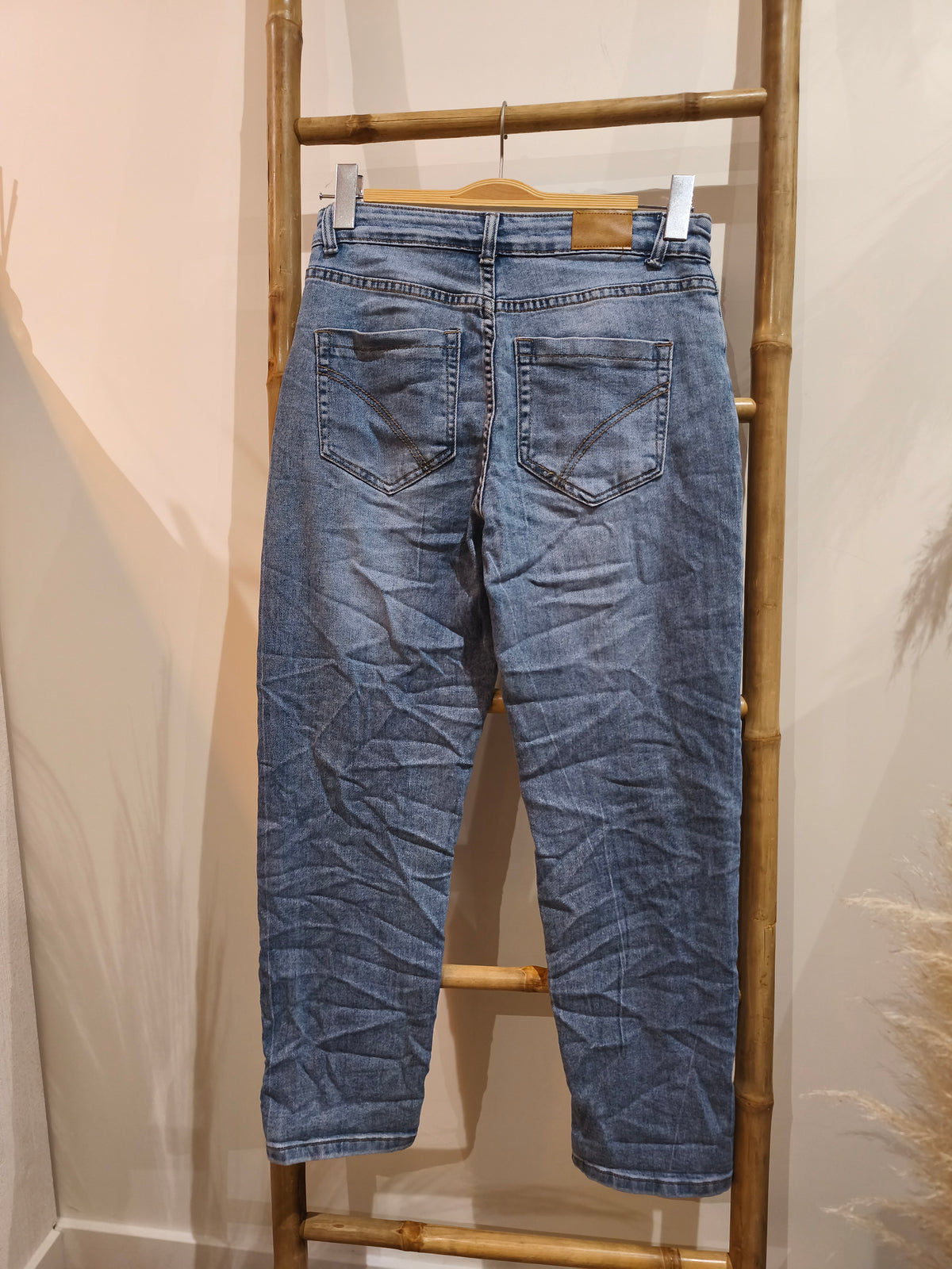 Jean Bleu à 6 Boutons Coeurs EMILIO