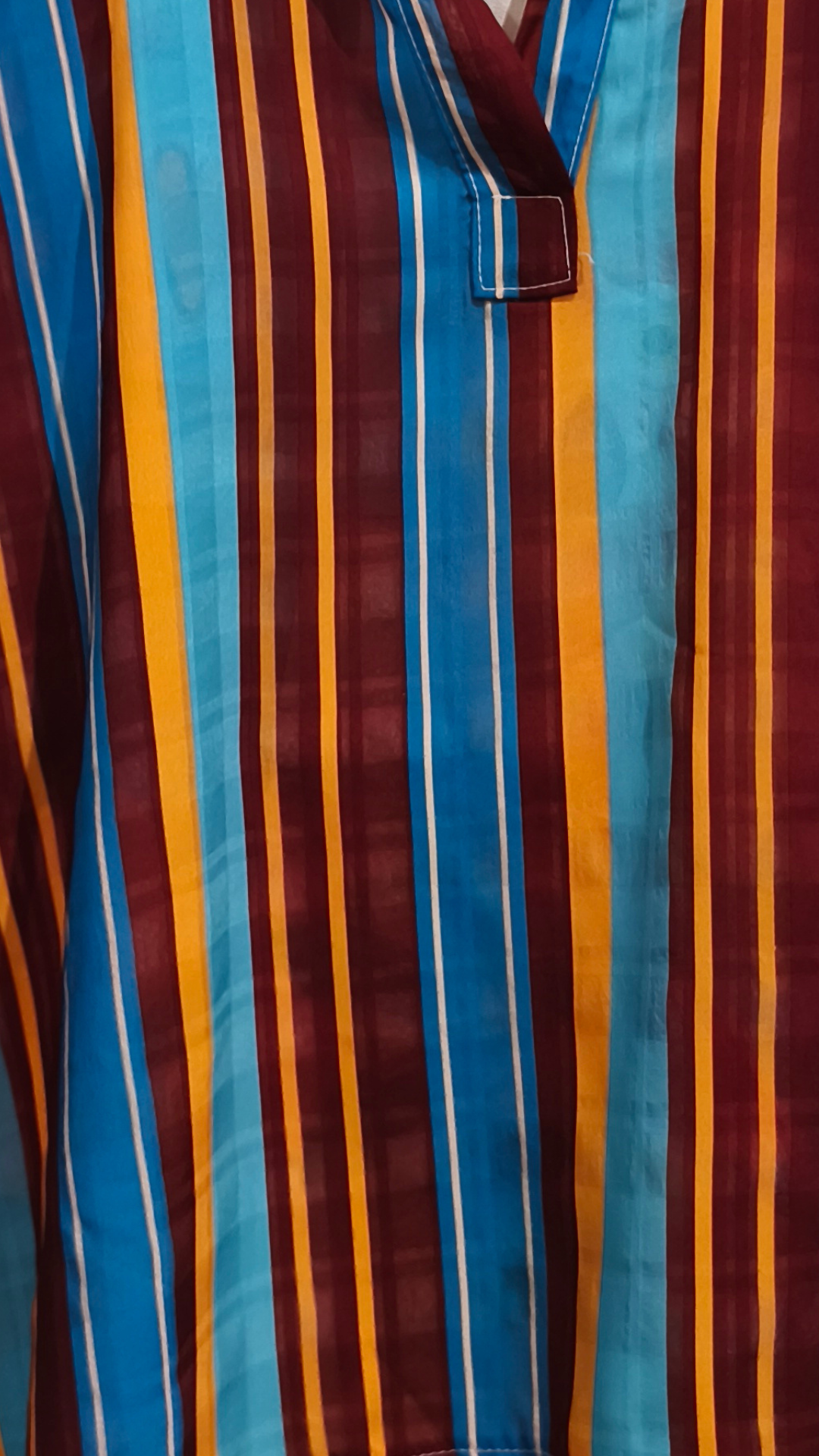 Blouse Rayée Multicolore Imprimé "PERROQUET"