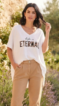 Tee-Shirt Oversize Blanc ETERNAL