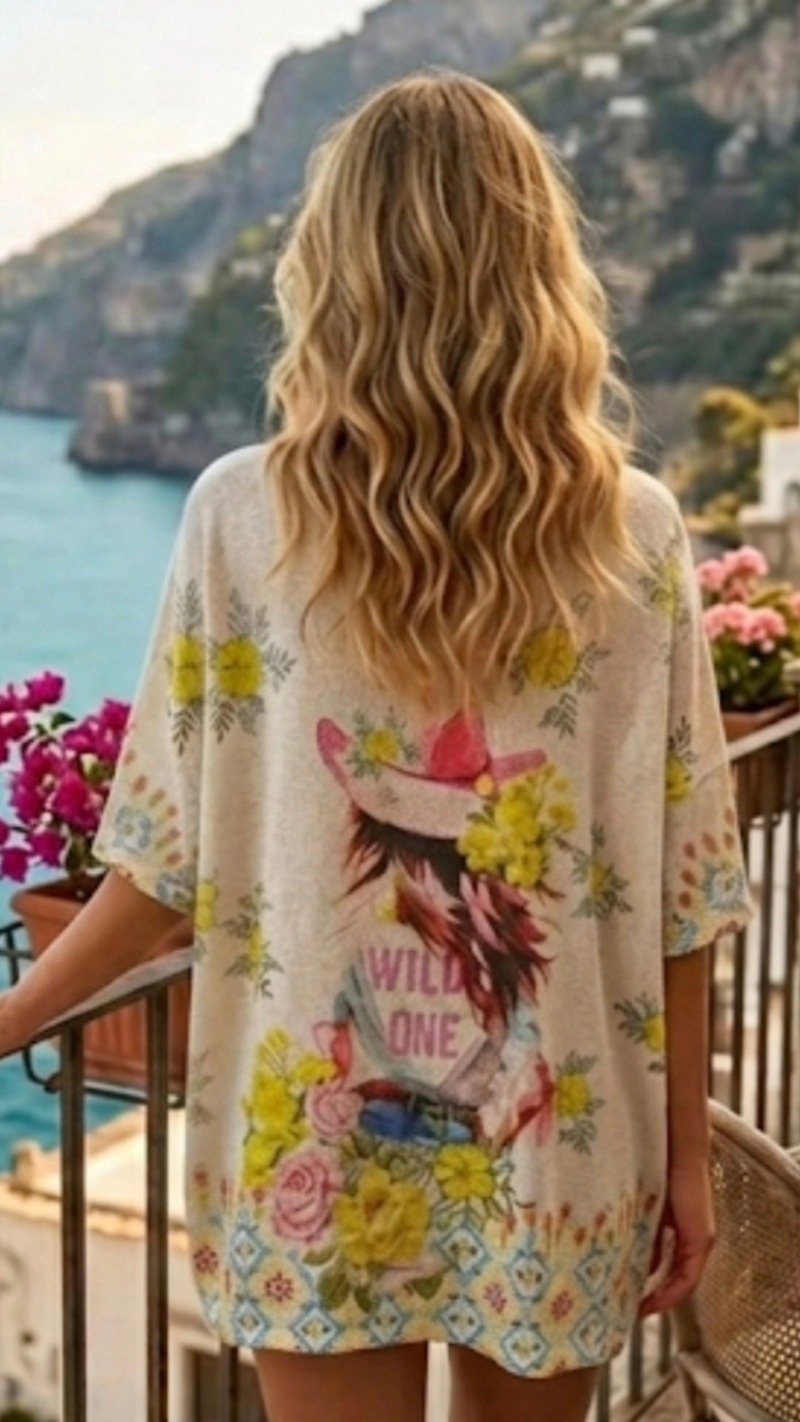 Top Lurex "Tête de Buffle"