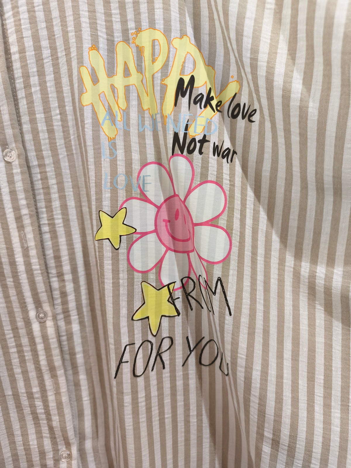 Chemise Poncho Rayée SNOOPY